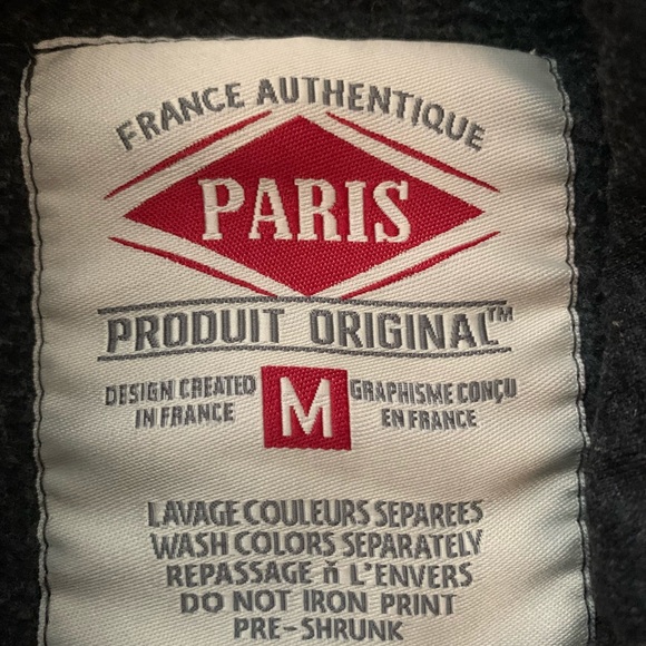 Dark grey Paris hoodie size medium - Picture 6 of 6
